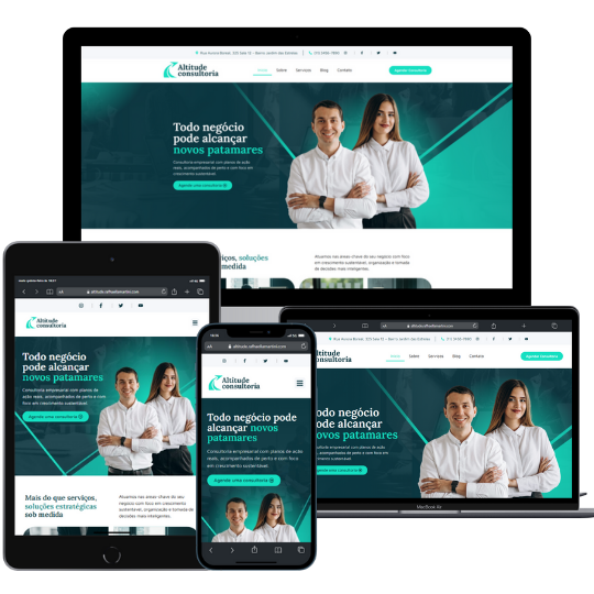 Template elementor site institucional Altitude Consultoria